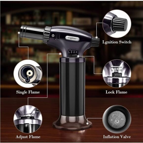 Syjunf Cocktail Whiskey Smoker Gift Set Kit with Accessories (No Butane) NEW - Picture 4 of 16